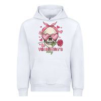 White valentine's day skull Urban Hoodie - MaliasSmallBusiness