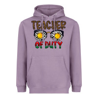 Lavender teacher of duty Heavyweight Hoodie - CowhideDigitalArt