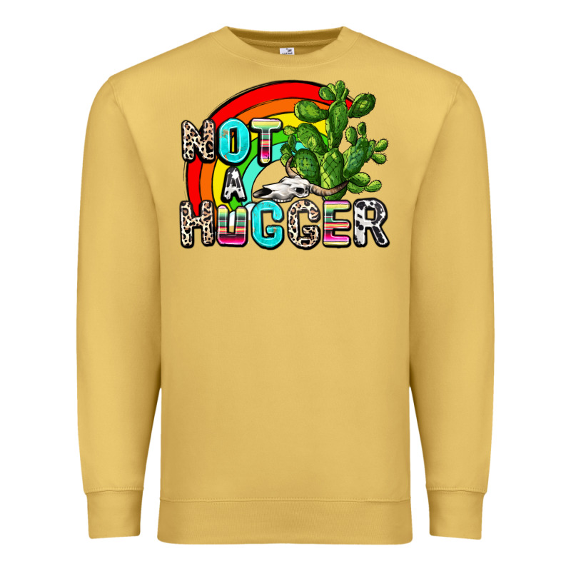 Not A Hugger Premium Sweatshirt by AdoDesignShop | Teevron