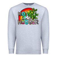 Heather Grey not a hugger Premium Sweatshirt - AdoDesignShop