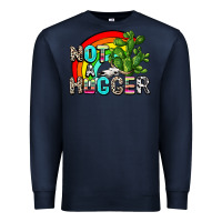 Navy not a hugger Premium Sweatshirt - AdoDesignShop