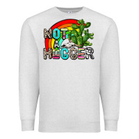 Oatmeal Heather not a hugger Premium Sweatshirt - AdoDesignShop