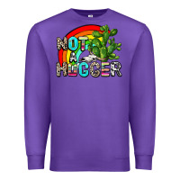 Purple not a hugger Premium Sweatshirt - AdoDesignShop