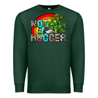 Sports Green not a hugger Premium Sweatshirt - AdoDesignShop