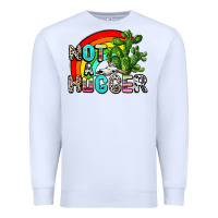 White not a hugger Premium Sweatshirt - AdoDesignShop