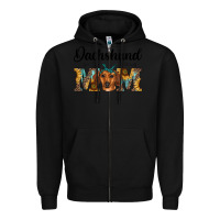 Black western dachshund mom Zipper Hoodie - RanaPortraitStore