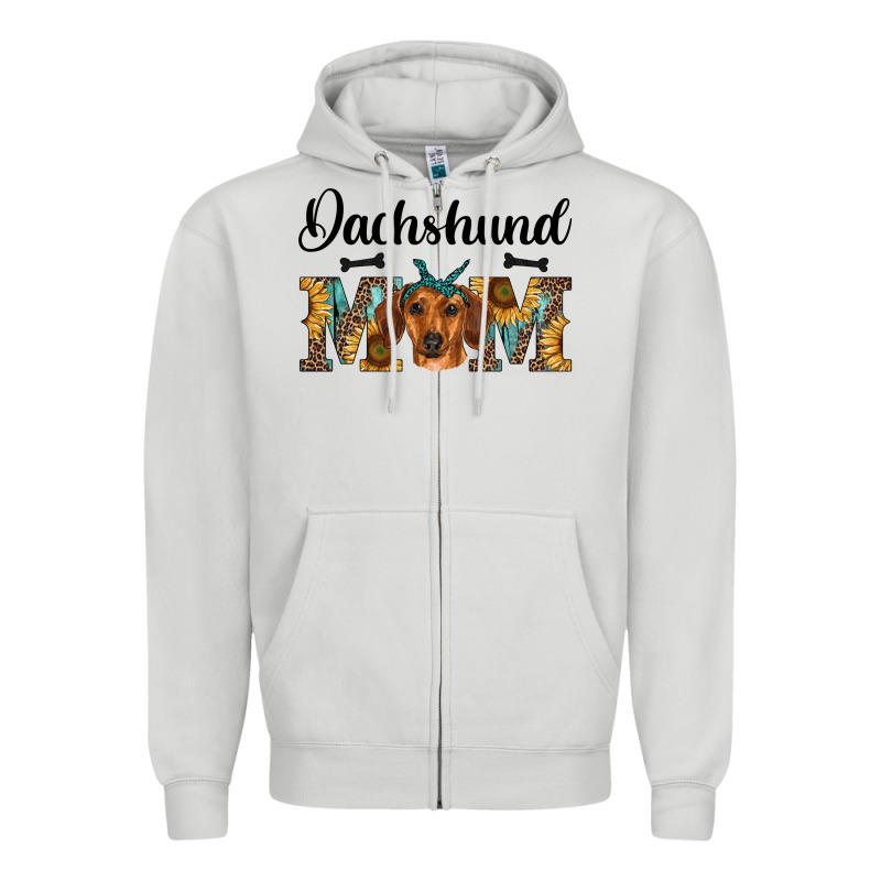 Western Dachshund Mom Zipper Hoodie by RanaPortraitStore | Teevron