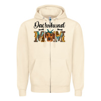 Sandshell western dachshund mom Zipper Hoodie - RanaPortraitStore