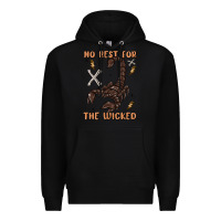 Black no rest for the wicked Premium Hoodie - MaliasSmallBusiness