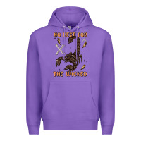 Purple no rest for the wicked Premium Hoodie - MaliasSmallBusiness