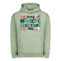 Pigment Oil Green in my medical assistant era Urban Hoodie - MaliasSmallBusiness