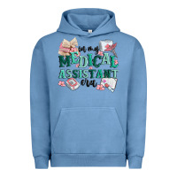 Pigment Pebble Blue in my medical assistant era Urban Hoodie - MaliasSmallBusiness