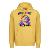 Antique Gold drag is not a crime fabulous drag queen Premium Hoodie - MaliasSmallBusiness