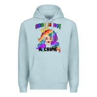 Blue Mist drag is not a crime fabulous drag queen Premium Hoodie - MaliasSmallBusiness