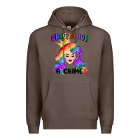 Coffee drag is not a crime fabulous drag queen Premium Hoodie - MaliasSmallBusiness