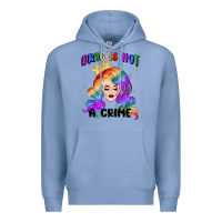 Colony Blue drag is not a crime fabulous drag queen Premium Hoodie - MaliasSmallBusiness