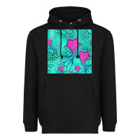 Black mermaid tail seamless pattern Heavyweight Hoodie - HRA Design Shop