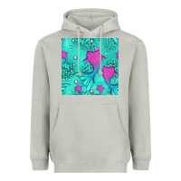 Moon Dust mermaid tail seamless pattern Heavyweight Hoodie - HRA Design Shop
