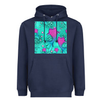 Navy mermaid tail seamless pattern Heavyweight Hoodie - HRA Design Shop