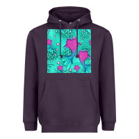 Plum mermaid tail seamless pattern Heavyweight Hoodie - HRA Design Shop