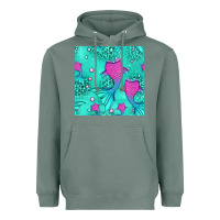 Sage mermaid tail seamless pattern Heavyweight Hoodie - HRA Design Shop
