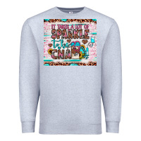 Heather Grey it takes a lot of sparkle to be a cna Premium Sweatshirt - JahusDesignShop