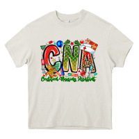 Cream Christmas CNA Heavy Core Tee - CowhideDigitalArt