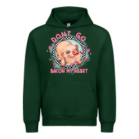Forest Green dont go bacon my heart Urban Hoodie - MaliasSmallBusiness