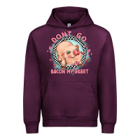 Mauve Wine dont go bacon my heart Urban Hoodie - MaliasSmallBusiness