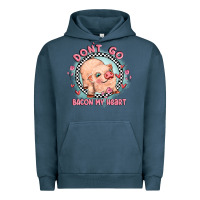 Pigment Midnight Navy dont go bacon my heart Urban Hoodie - MaliasSmallBusiness