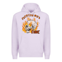 Lilac everything's fine Premium Hoodie - MaliasSmallBusiness