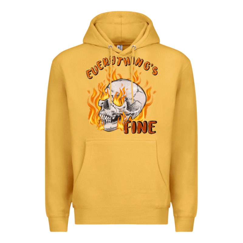 Everything's Fine Premium Hoodie by MaliasSmallBusiness | Teevron