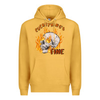 Mustard everything's fine Premium Hoodie - MaliasSmallBusiness