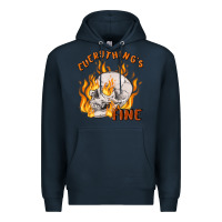 Navy everything's fine Premium Hoodie - MaliasSmallBusiness