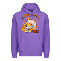 Purple everything's fine Premium Hoodie - MaliasSmallBusiness