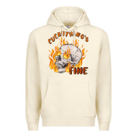 Sandshell everything's fine Premium Hoodie - MaliasSmallBusiness