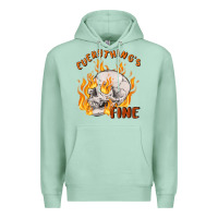 Seafoam everything's fine Premium Hoodie - MaliasSmallBusiness