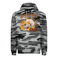 Slate Camo everything's fine Premium Hoodie - MaliasSmallBusiness