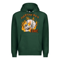 Sports Green everything's fine Premium Hoodie - MaliasSmallBusiness