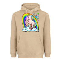 Mushroom cute unicorn with rainbow Heavyweight Hoodie - FaDigitalArtStudio