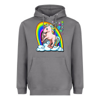 Storm cute unicorn with rainbow Heavyweight Hoodie - FaDigitalArtStudio