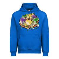 Cobalt mardi gras king cake Urban Hoodie - MaliasSmallBusiness