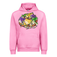 Fuchsia Pink mardi gras king cake Urban Hoodie - MaliasSmallBusiness