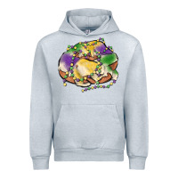 Heather Grey mardi gras king cake Urban Hoodie - MaliasSmallBusiness
