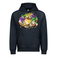 Navy mardi gras king cake Urban Hoodie - MaliasSmallBusiness