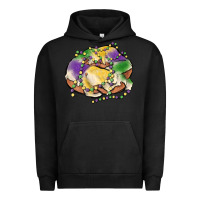 Pigment Black mardi gras king cake Urban Hoodie - MaliasSmallBusiness