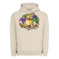 Pigment French Oak mardi gras king cake Urban Hoodie - MaliasSmallBusiness