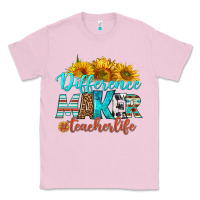 Bubblegum Pink difference maker teacher life Classic Tee - BundleAndBundleShop