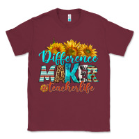 Burgundy difference maker teacher life Classic Tee - BundleAndBundleShop