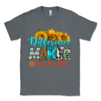 Charcoal Heather difference maker teacher life Classic Tee - BundleAndBundleShop